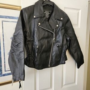 Rocky Mountain Black Leather Moto Jacket